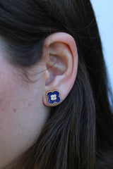 Enamel Clover Studs