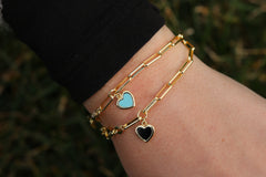 Link Heart Bracelet