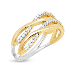 Intertwined Wave Ring