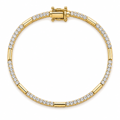 Lined Tennis Bracelet