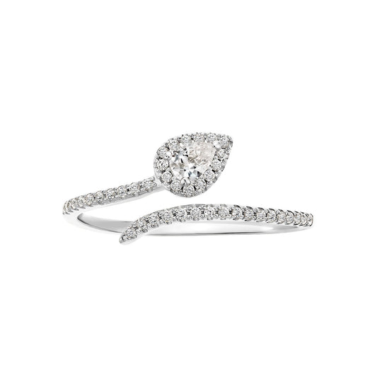 Teardrop Halo Overlap Ring