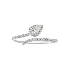 Teardrop Halo Overlap Ring