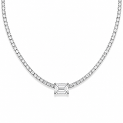 Rectangle Tennis Necklace