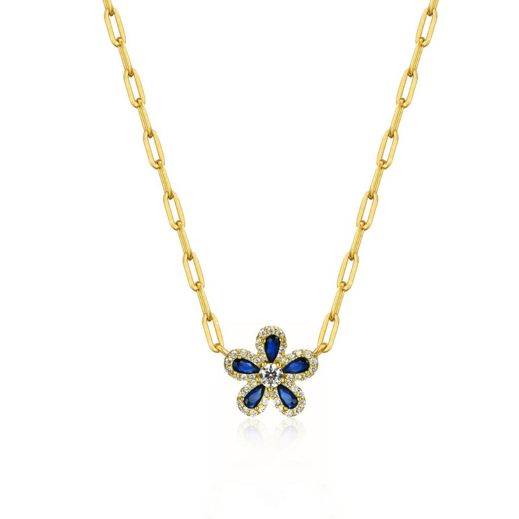 Dainty Floral Link Necklace