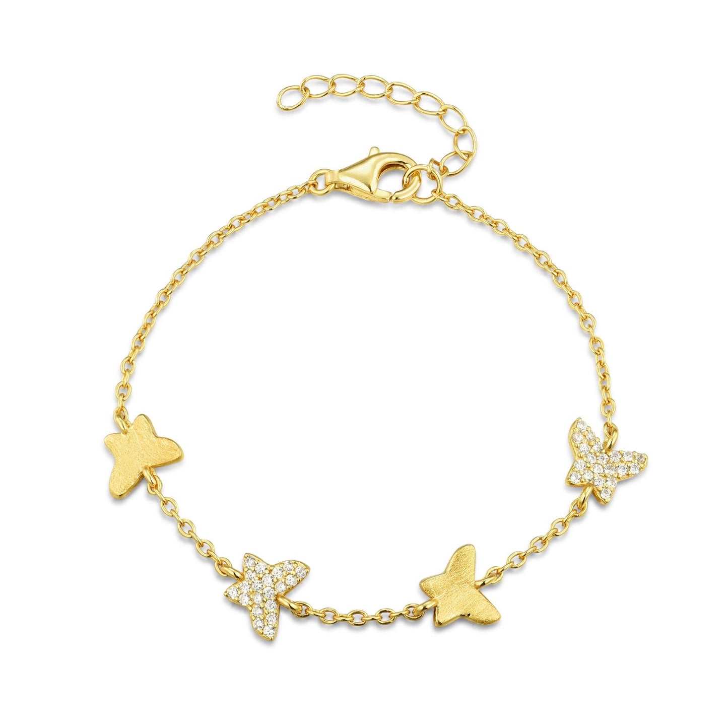 Side Slant Butterfly Bracelet