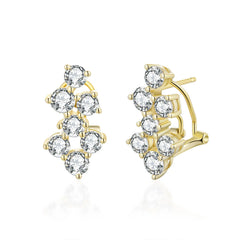 Cluster Lever Back Earrings