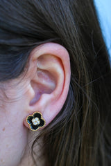 Enamel Clover Studs