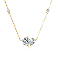 Diamond By The Yard Heart Necklace