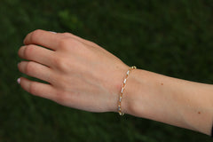 Classical Link Stone Bracelet