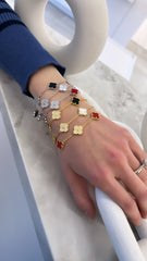 Small Pave Clover Bracelet