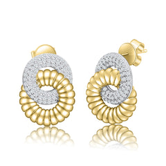 Detailed Interlocked Earrings