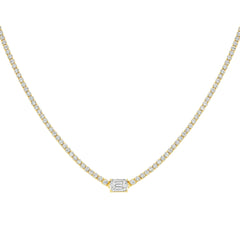 Rectangle Tennis Necklace