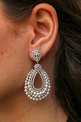 Statement Pearl Teardrop Earrings
