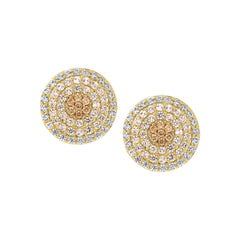 Ombre Circle Stud Earring