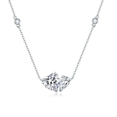 Diamond By The Yard Heart Necklace