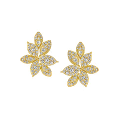 Exquiste Pave Floral Studs