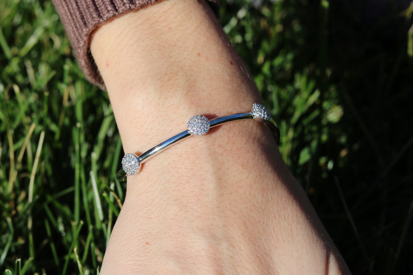 Shine Italian Triple Pave Bangle