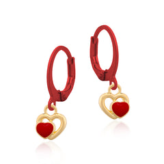 Statement Double Heart Earrings