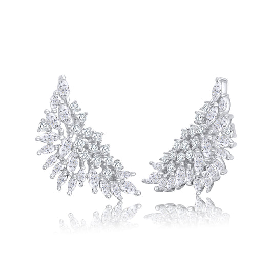 Mixed Stone Crawler Earring