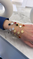 Small Pave Clover Bracelet