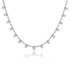 Floating Diamond By The Yard Charm Necklace
