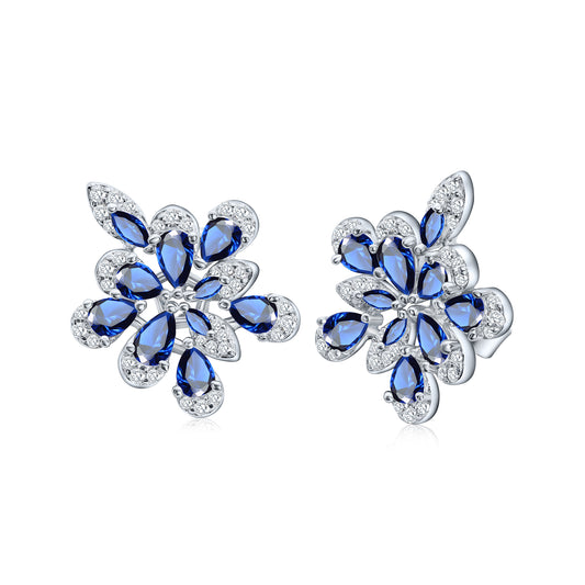Statement Cluster Floral Earrings