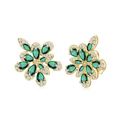 Floral Burst Stud Earrings