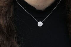 Pave Solitaire Necklace