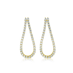 Small Open Tennis Earrings