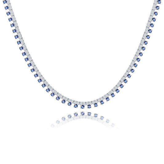 Dotted Colored Tennis Necklace
