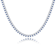 Dotted Colored Tennis Necklace