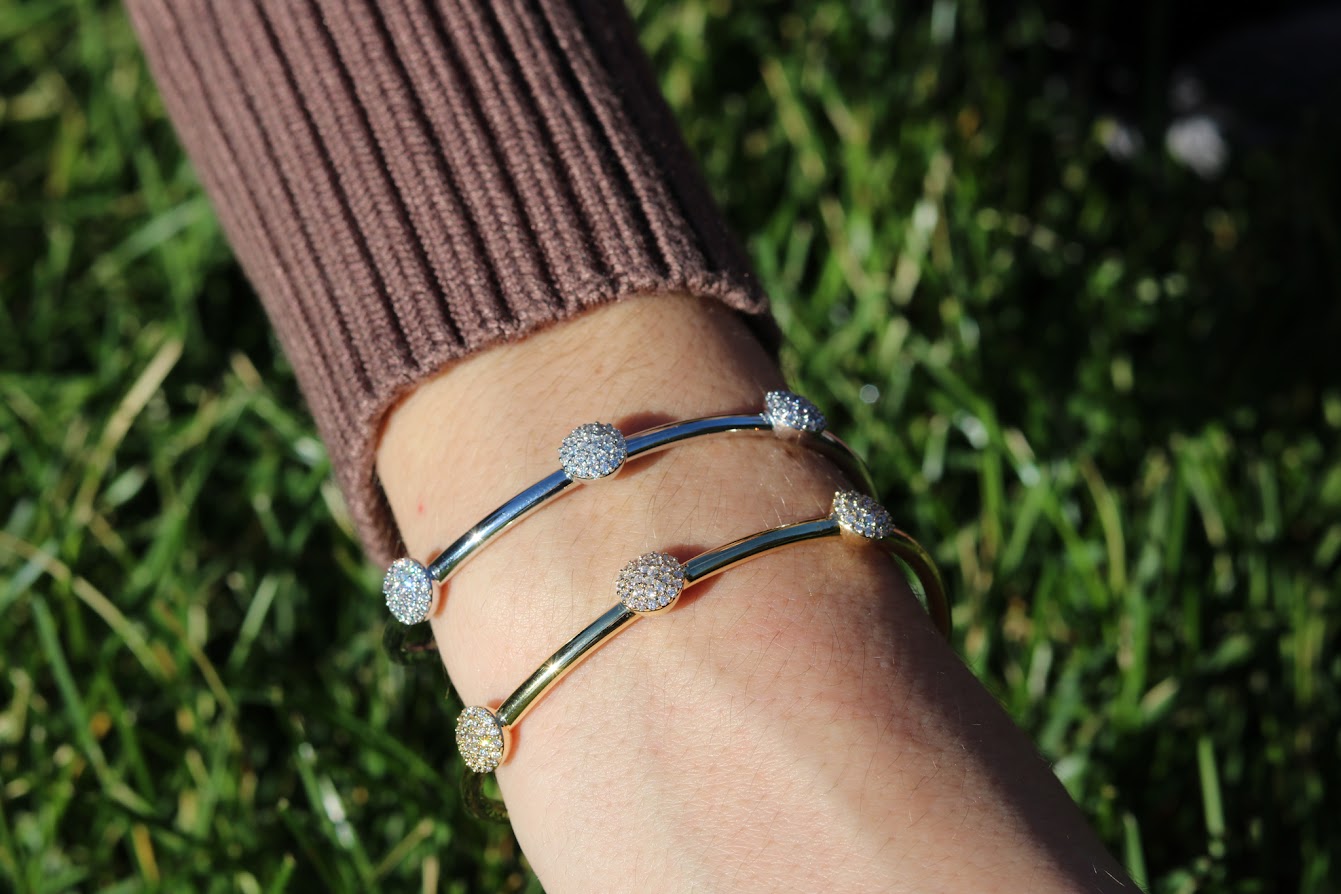 Shine Italian Triple Pave Bangle
