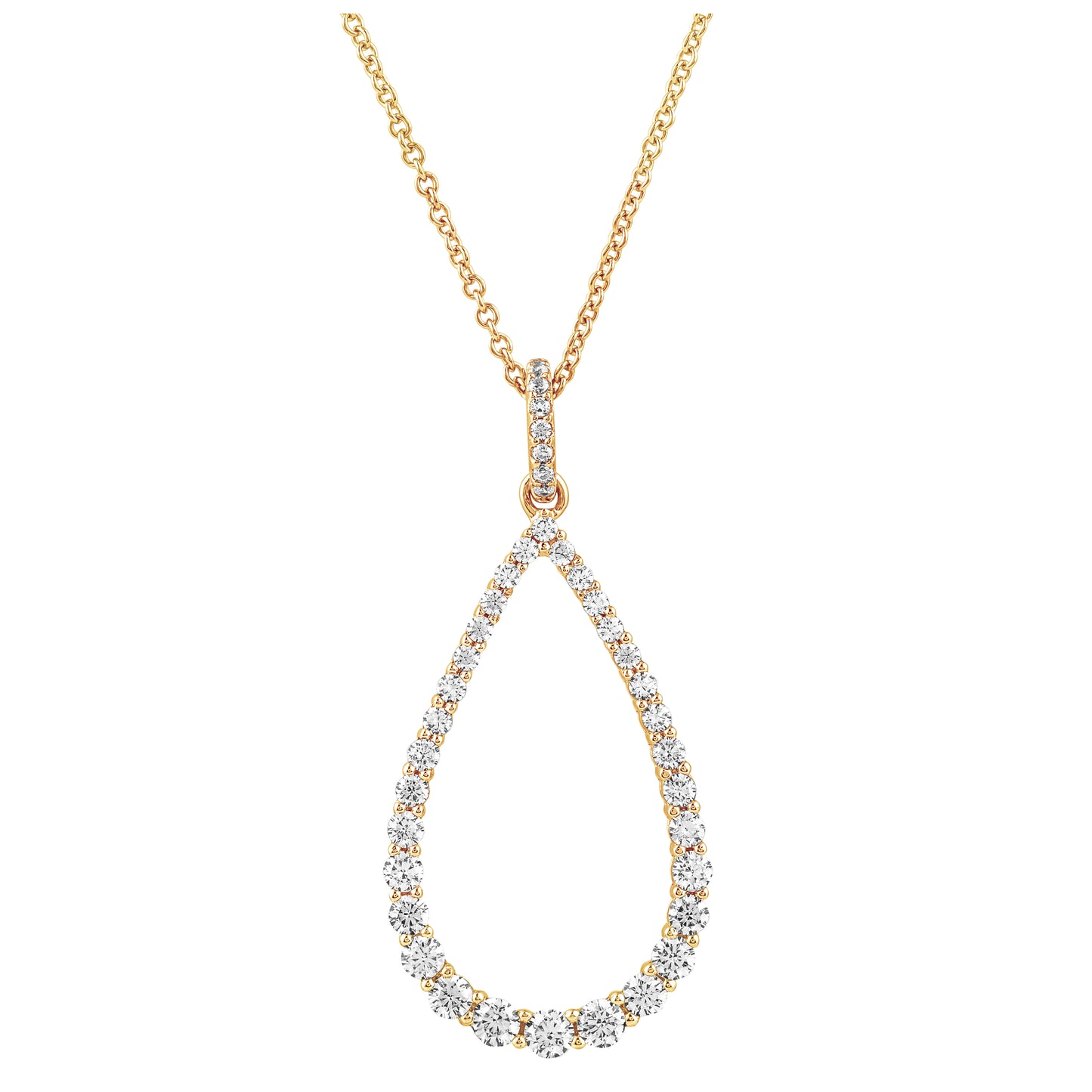 Graduating Teardrop Pendant