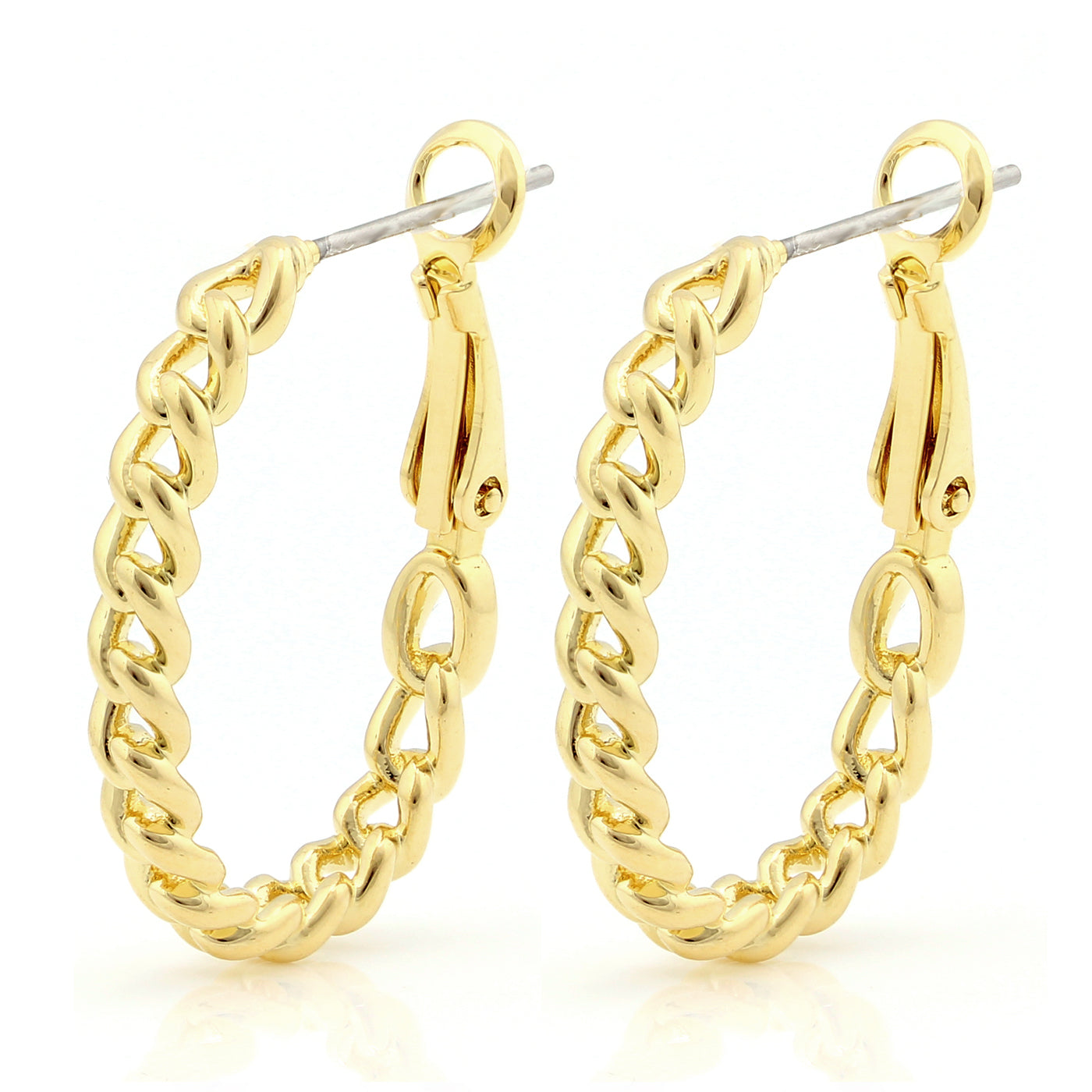 Gold Swirl Hoops