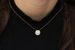 Pave Solitaire Necklace