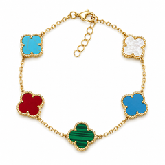 Five Small Clover Bracelet