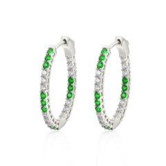 Oval Uniquely Colored Hoops