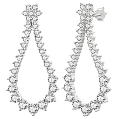 Floral Open Tennis Earrings