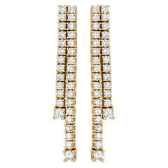 Graduating Double Tennis Earrings