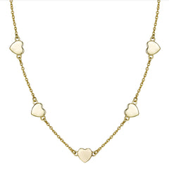 Gold Shiny Heart Necklace