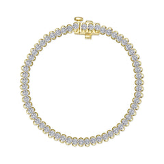 Aria Half- Bezel Tennis Bracelet