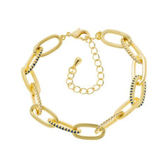 Ribbed Links Bracelet