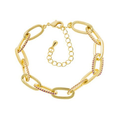 Ribbed Links Bracelet