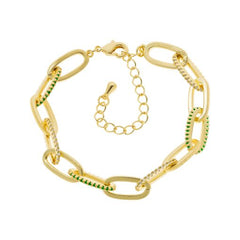 Ribbed Links Bracelet