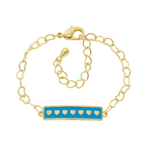 Red Enamel Bar Bracelet