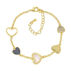 Varied Hearts Bracelet