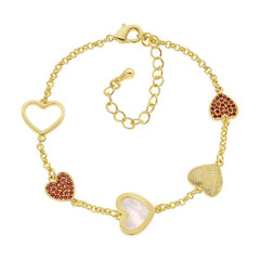 Varied Hearts Bracelet