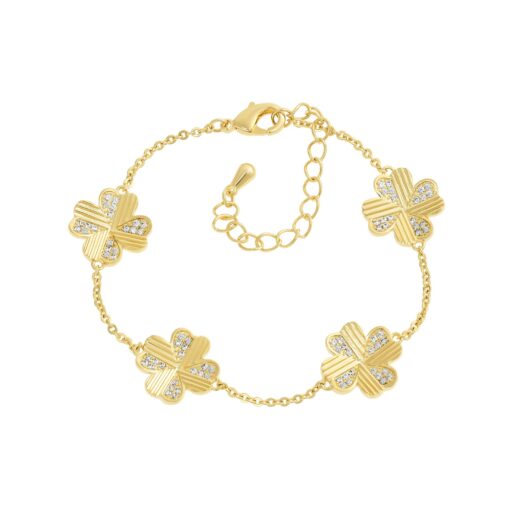 Heart Petals Clover Bracelet