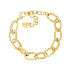 Twisted Oval Link Bracelet