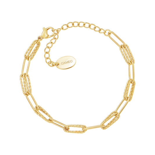 Thin Sparkly Paperclip Bracelet